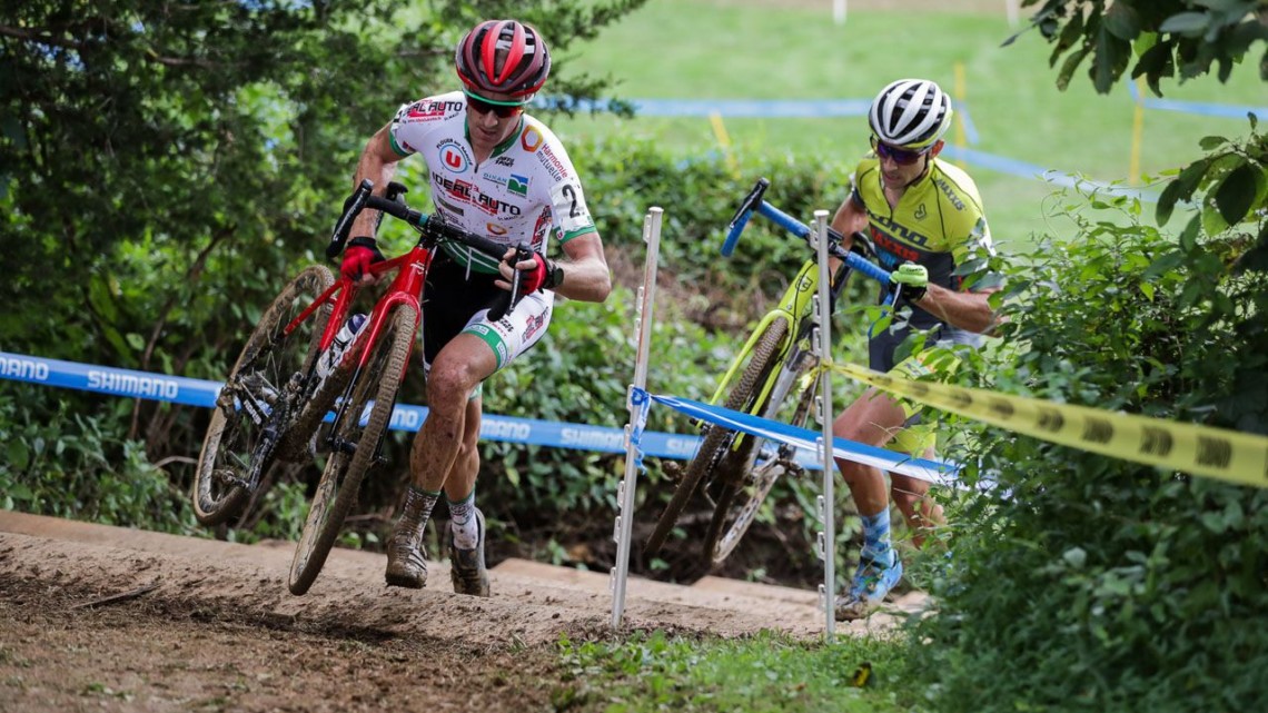 Boulo and Werner led the race. 2018 Nittany Lion Cyclocross Day 1. © Bruce Buckley
