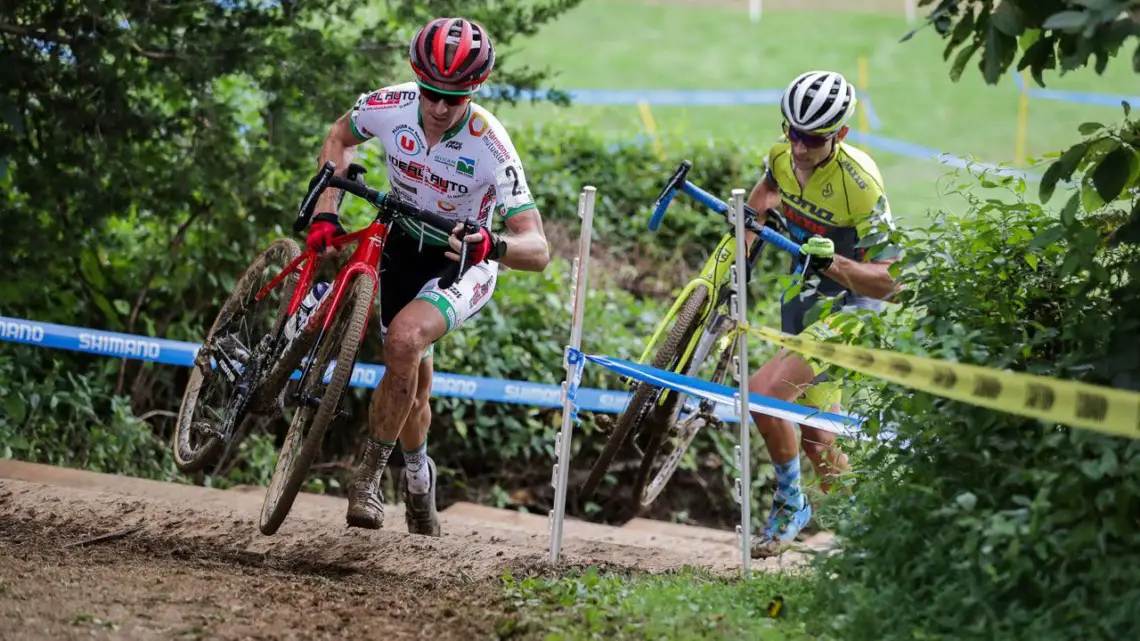 Boulo and Werner led the race. 2018 Nittany Lion Cyclocross Day 1. © Bruce Buckley