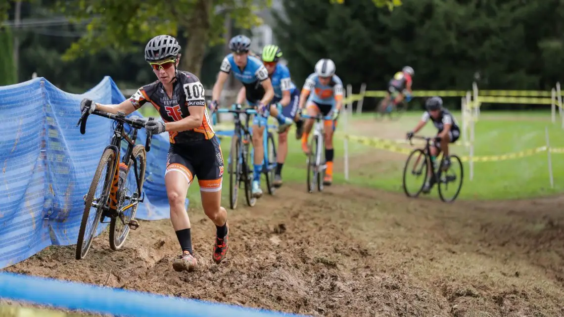 Kemmerer pushed the pace early. 2018 Nittany Lion Cyclocross Day 1. © Bruce Buckley