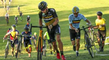 Sven and Sven were like the pied piper, but for bikes. 2018 Sven-Nado Clinic, Chicago. © Cyclocross Magazine / Z. Schuster