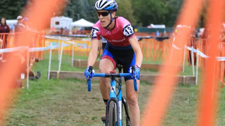 Sunny Gilbert had a strong ride to finish in the top 10. 2018 Trek CX Cup, Waterloo © Cyclocross Magazine / D. Mable