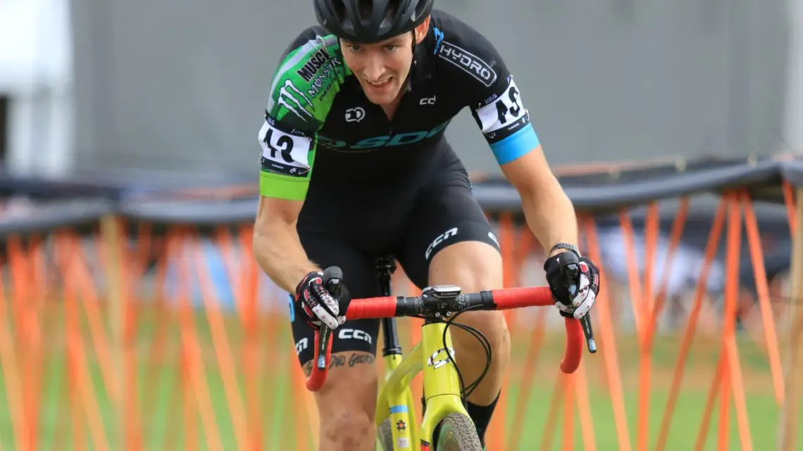 Drew Dillman turned some heads with his 11th-place finish. 2018 Trek CX Cup, Waterloo © Cyclocross Magazine / D. Mable