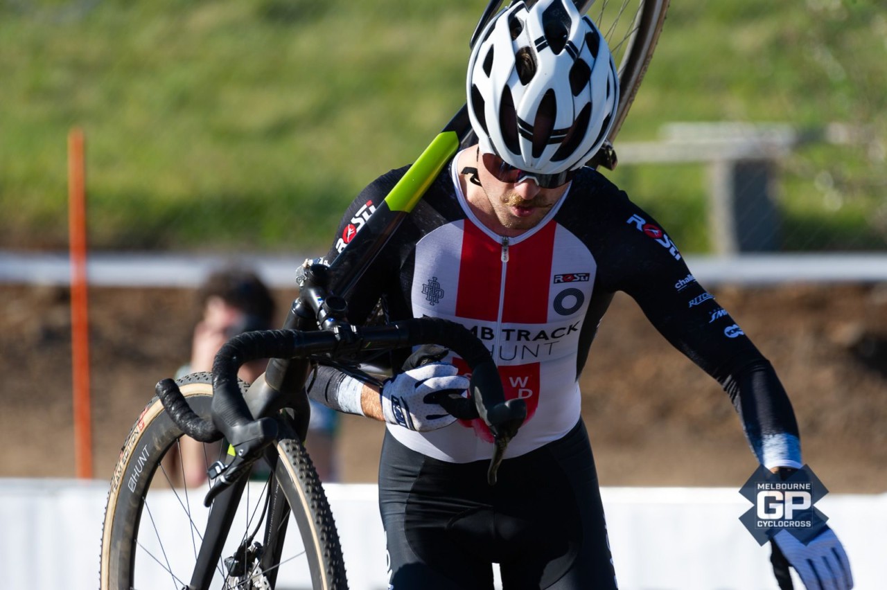 Gosse van der Meer and his mustache finished 2nd both days. 2018 Melbourne Grand Prix of Cyclocross, Australia © Ernesto Arriagada