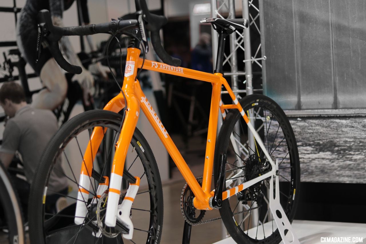 Favorit's custom carbon F3 Adventure bike with Lauf Grit fork. 2018 Interbike. © Cyclocross Magazine