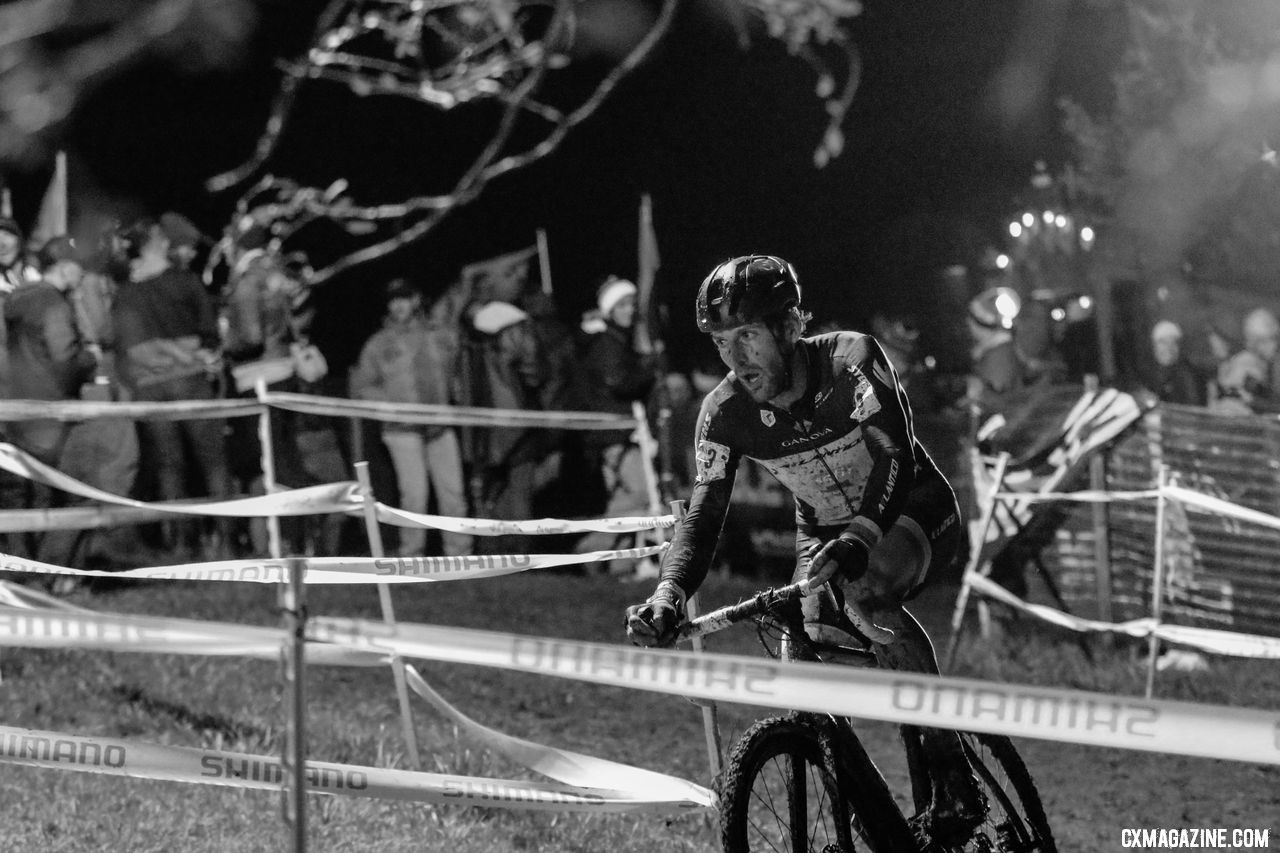 Alois Falenta honored his bib number with a third-place finish. 2018 Jingle Cross Day 1 Men. © D. Mable/ Cyclocross Magazine