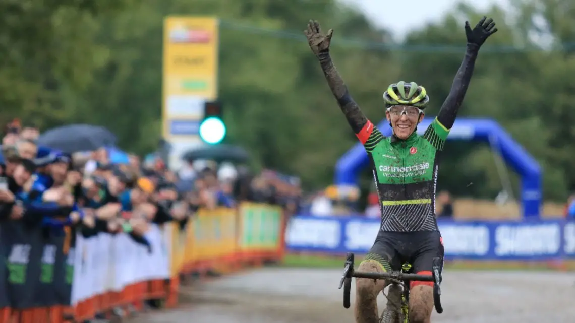 Kaitie Keough wins 2018 Jingle Cross World Cup. © D. Mable / Cyclocross Magazine