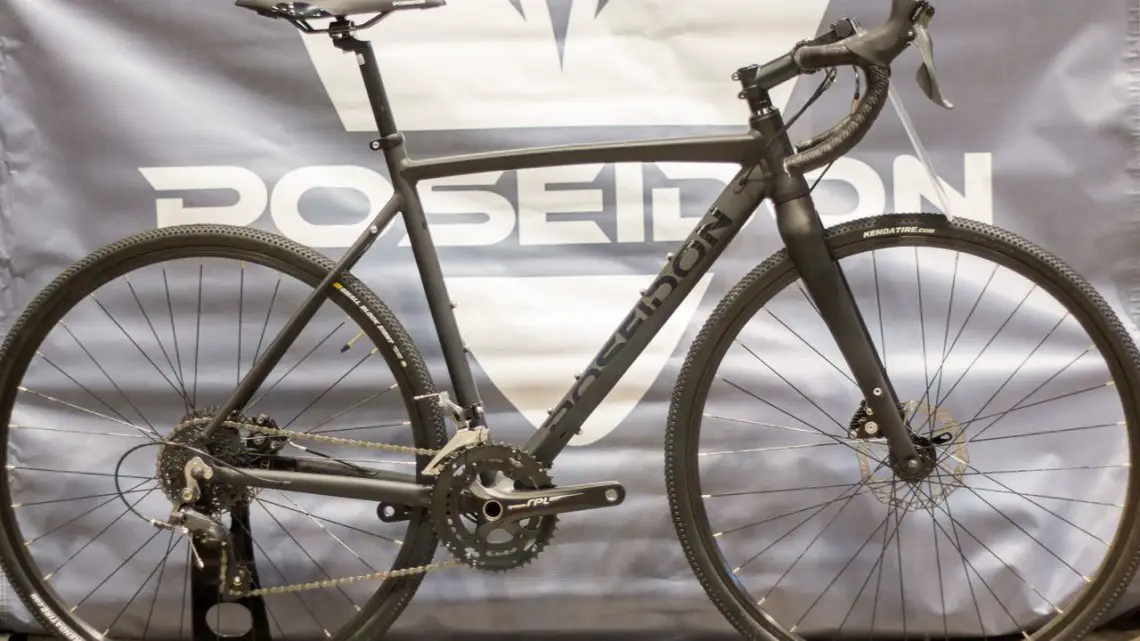 At $599 retail, the Poseidon X might be the perfect starter cross or gravel bike for anyone who doesn’t want to make a major investment out the gate. 2018 Interbike. © E. Takayama / Cyclocross Magazine