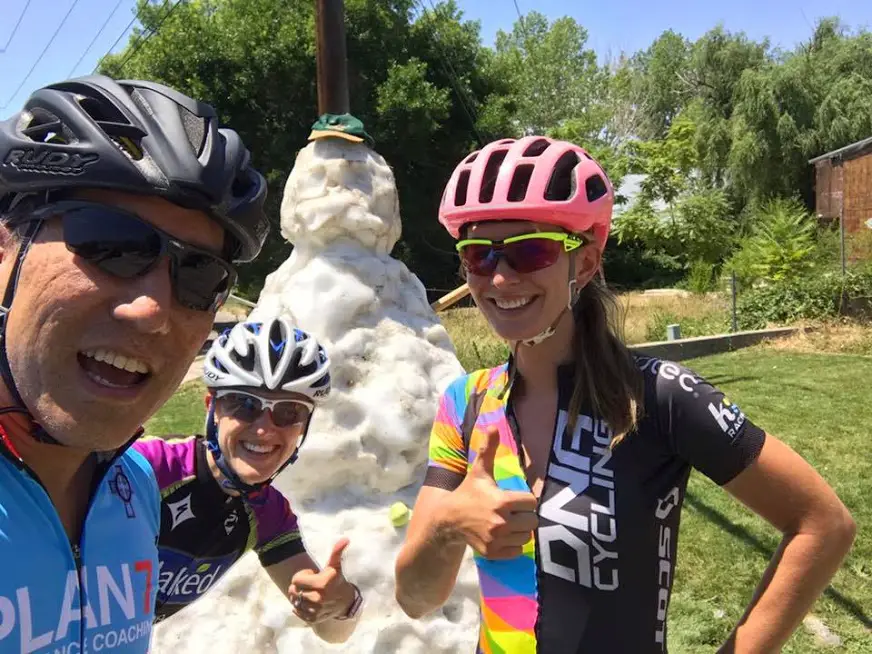 In 2017, De Crescenzo was back on the bike and starting to train and ride with friends again. photo: courtesy