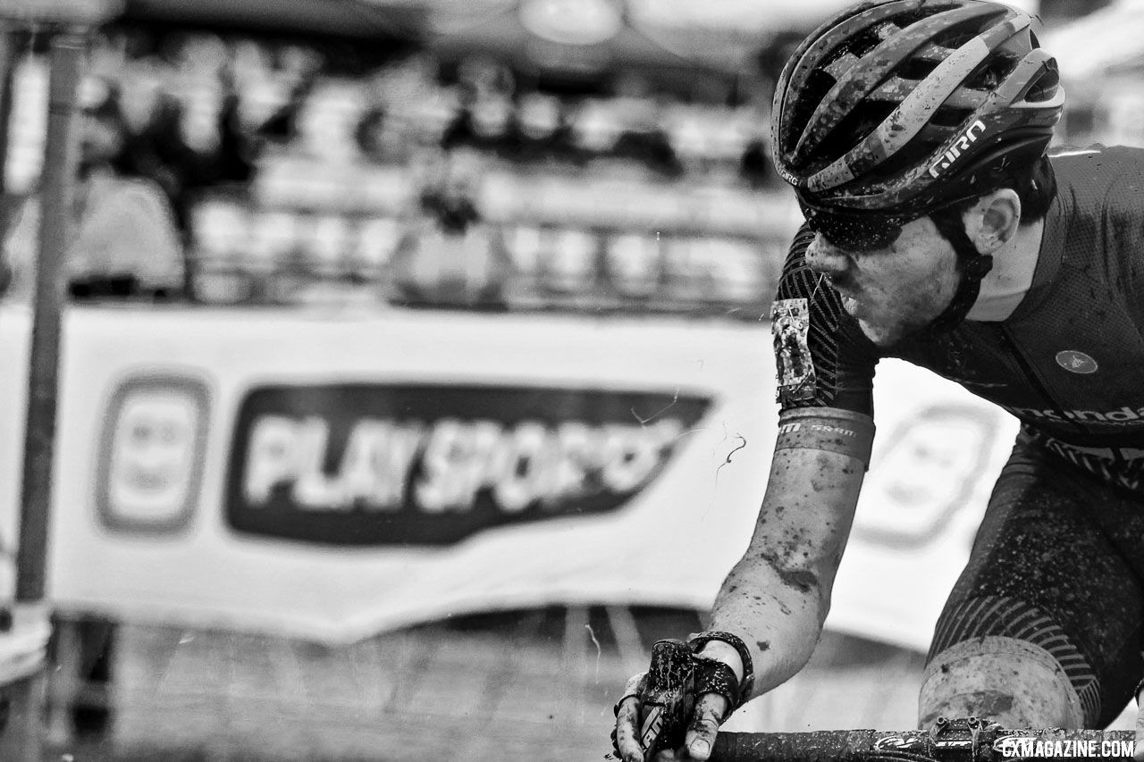 It was a tough race out there for Curtis White. 2018 Jingle Cross World Cup. © D. Mable / Cyclocross Magazine