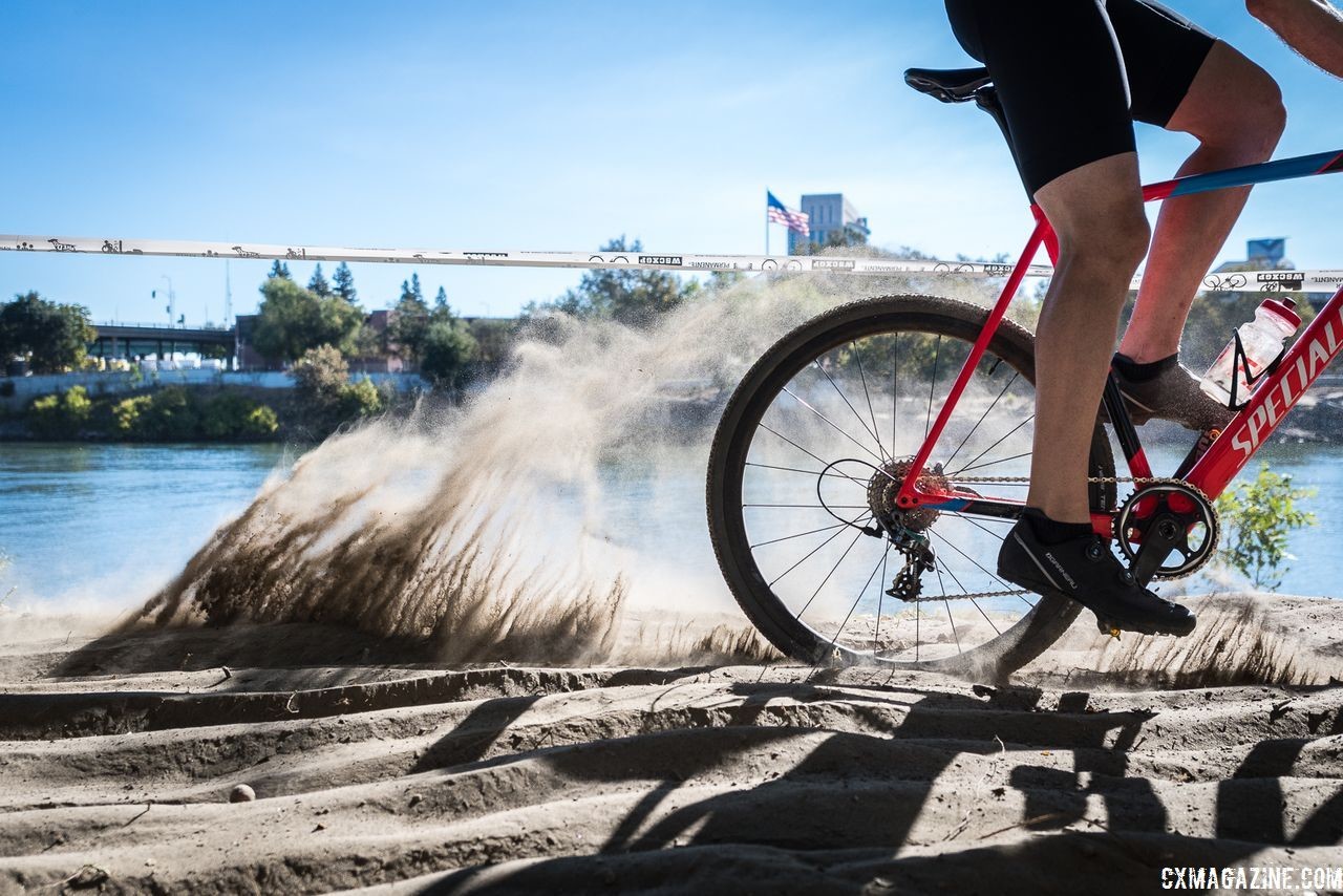 At times, the race was just a trip to the beach. 2018 West Sacramento CX Grand Prix. © J. Vander Stucken / Cyclocross Magazine