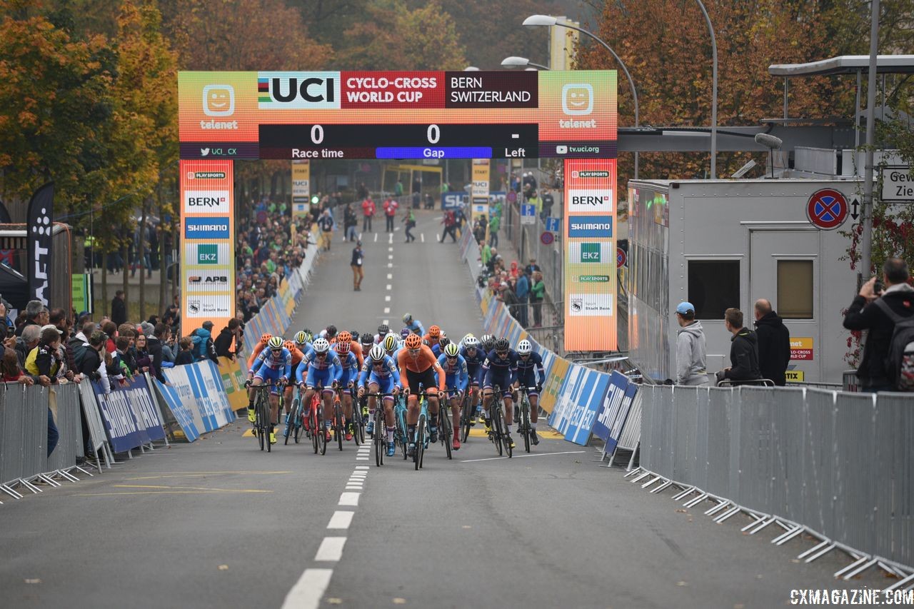 World Cup Bern did not apply to host a race in 2020/21. 2018 World Cup Bern, Switzerland. © E. Haumesser / Cyclocross Magazine