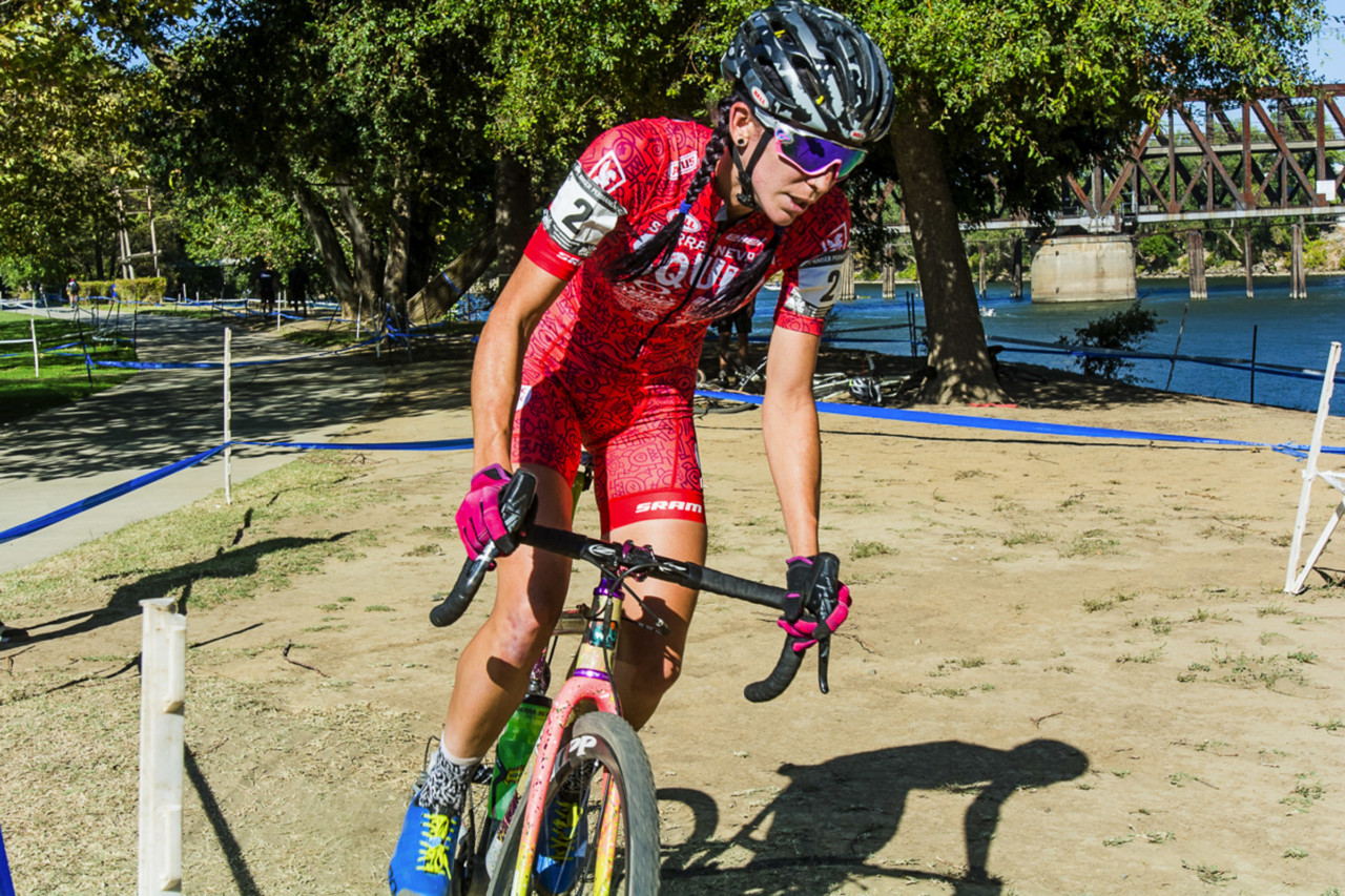 Sammi Runnels had another strong afternoon. 2018 West Sacramento Cyclocross Grand Prix Day 2. © L. Lamoureux