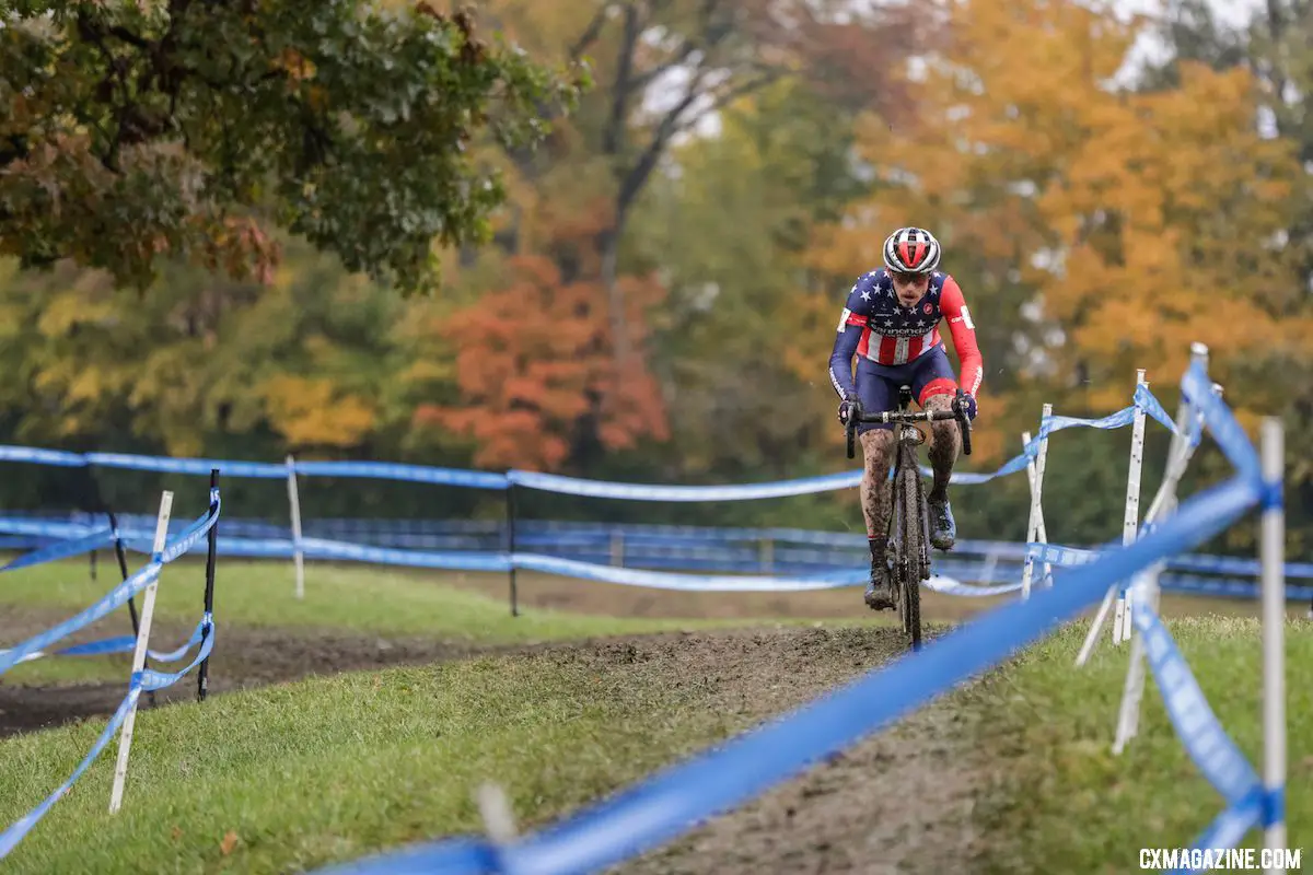 National champ Stephen Hyde came back from injury to finish top ten. 2018 Cincinnati UCI Cyclocross Day 1. Elite Men. © Bruce Buckley