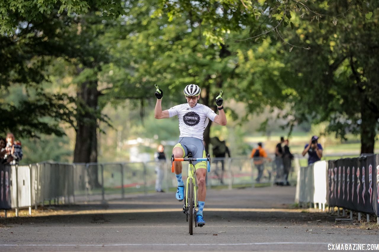 Kerry Werner celebrates his fifth career DCCX win. 2018 DCCX Day 1. © B. Buckley