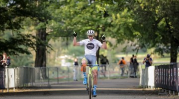 Kerry Werner celebrates his fifth career DCCX win. 2018 DCCX Day 1. © B. Buckley