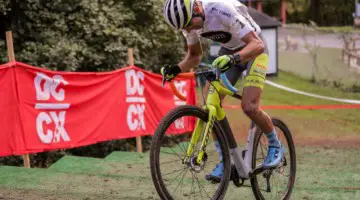 Kerry Werner attacked early in Saturday's race. 2018 DCCX Day 1. © B. Buckley