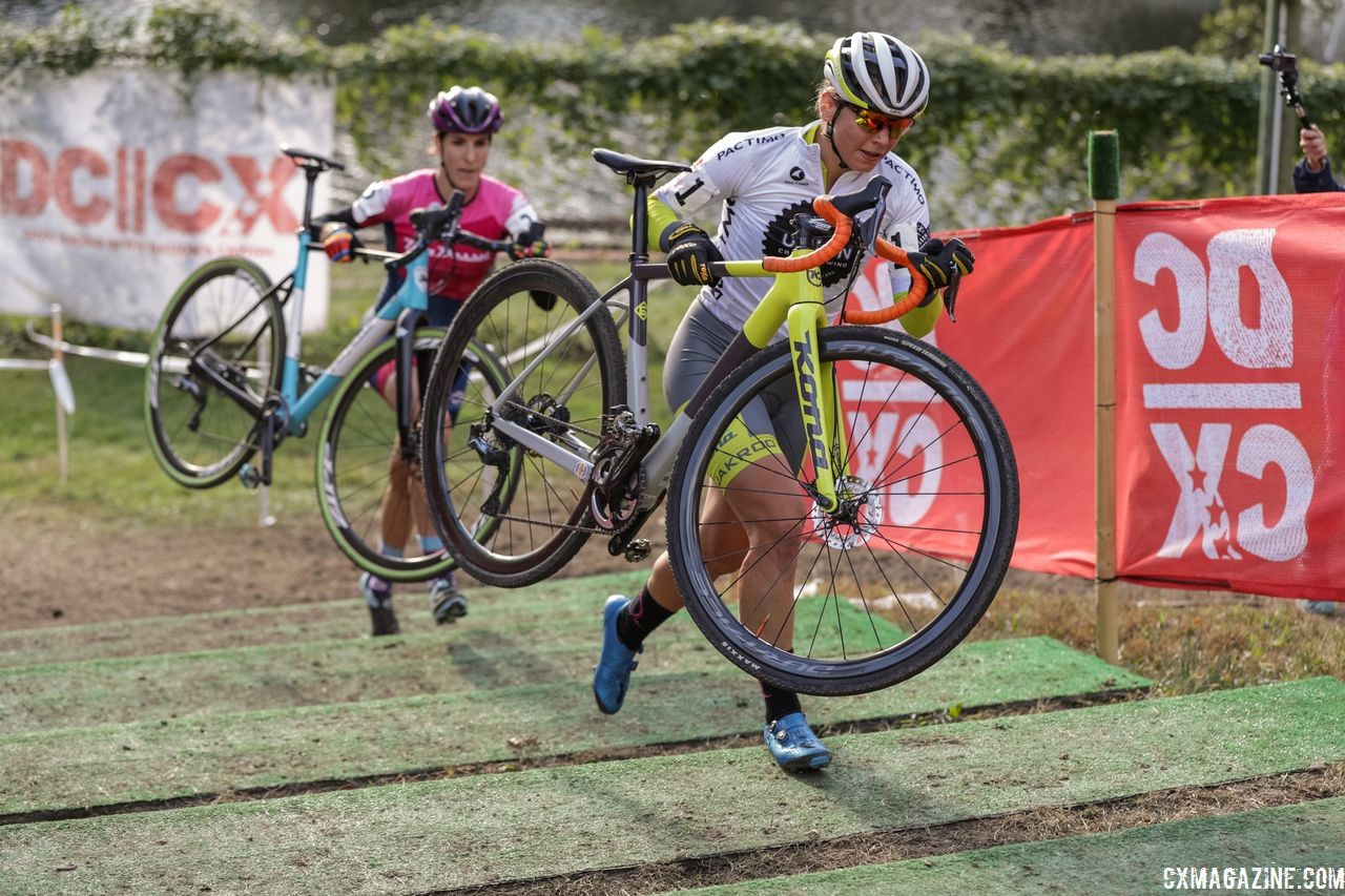 Rebecca Fahringer overcame a flat to finish third. 2018 DCCX Day 2. © B. Buckley