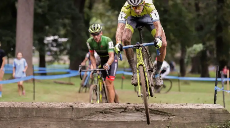 Werner took another leap up the UCI rankings with his UCI C1 win. 2018 Charm City Cyclocross. © Bruce Buckley