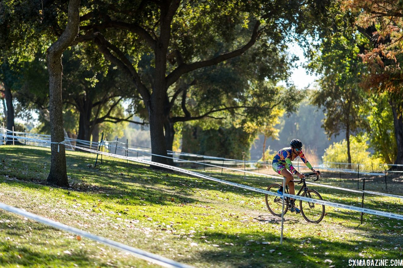 Some riders stood out more than others. 2018 Sacramento Cyclocross #2, Miller Park. © J. Vander Stucken / Cyclocross Magazine