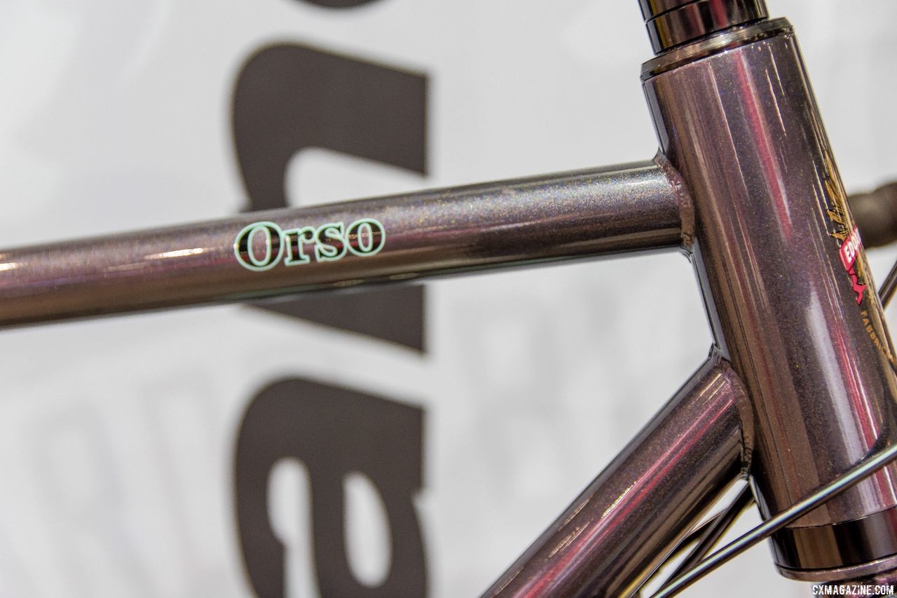 Bianchi Orso, Steel for all roads. Bianchi Orso, Impulso All Road and E-Road Aria, Interbike 2018. © C. Lee / Cyclocross Magazine