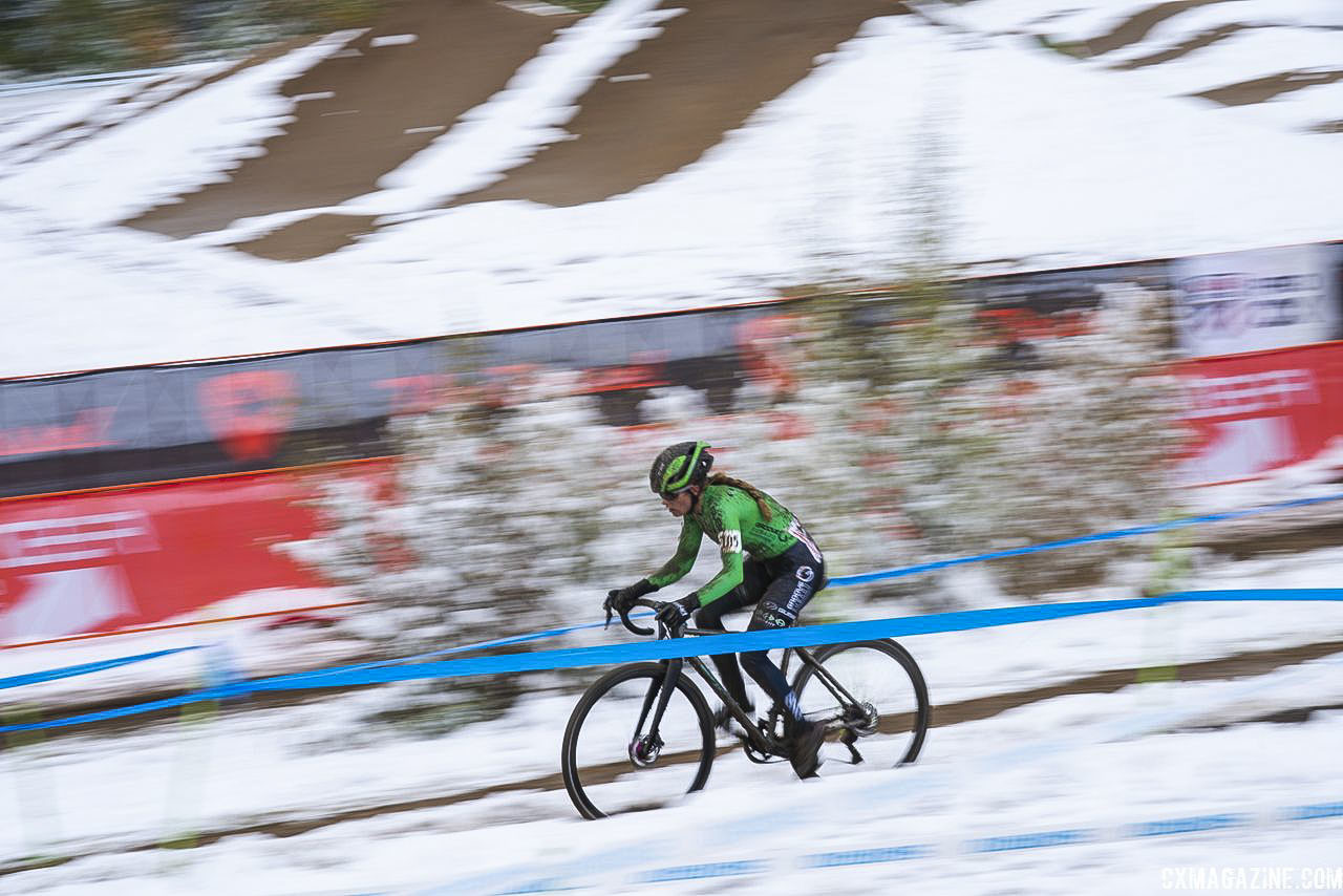 Katie Clouse finished second on Sunday. 2018 US Open of Cyclocross, Day 2. © Col Elmore