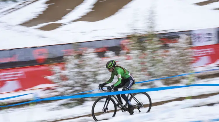 Katie Clouse finished second on Sunday. 2018 US Open of Cyclocross, Day 2. © Col Elmore