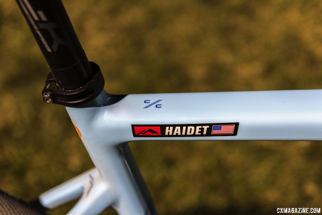 The C/C is Donnelly Cycling's cyclocross specific frame released earlier this year. Lance Haidet's 2018 RenoCross Donnelly C//C Cyclocross Bike. © C. Lee / Cyclocross Magazine