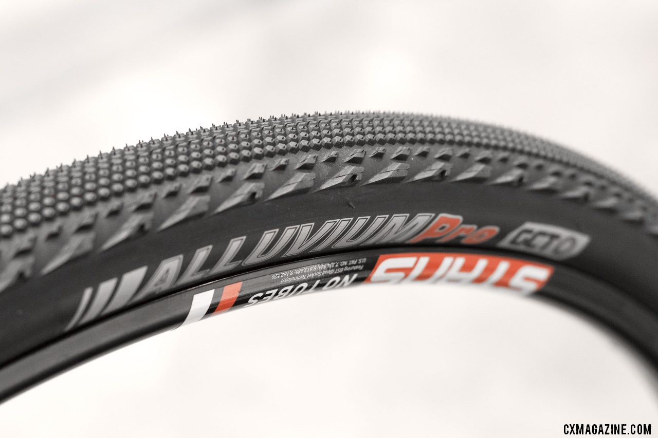 The Kenda Alluvium gravel tire was unveiled at Sea Otter but is now shipping. New Kenda cyclocross and gravel tires from 2018 Interbike. © Cyclocross Magazine