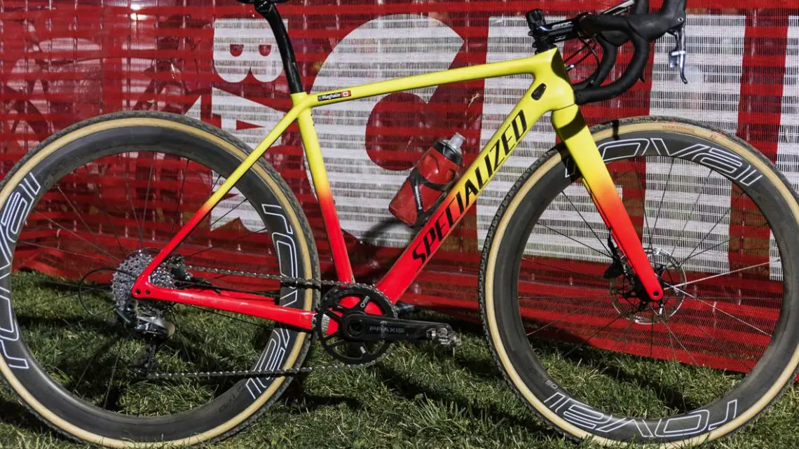 Maghalie Rochette's winning Specialized Crux. Reno Cross 2018. © C. Lee / Cyclocross Magazine