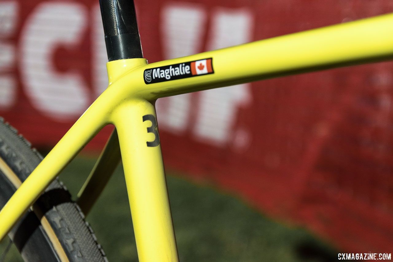 Maghalie Rochette's #3 bike for her #1 placing. Maghalie Rochette's winning Specialized CruX, 2018 RenoCross. © C. Lee / Cyclocross Magazine
