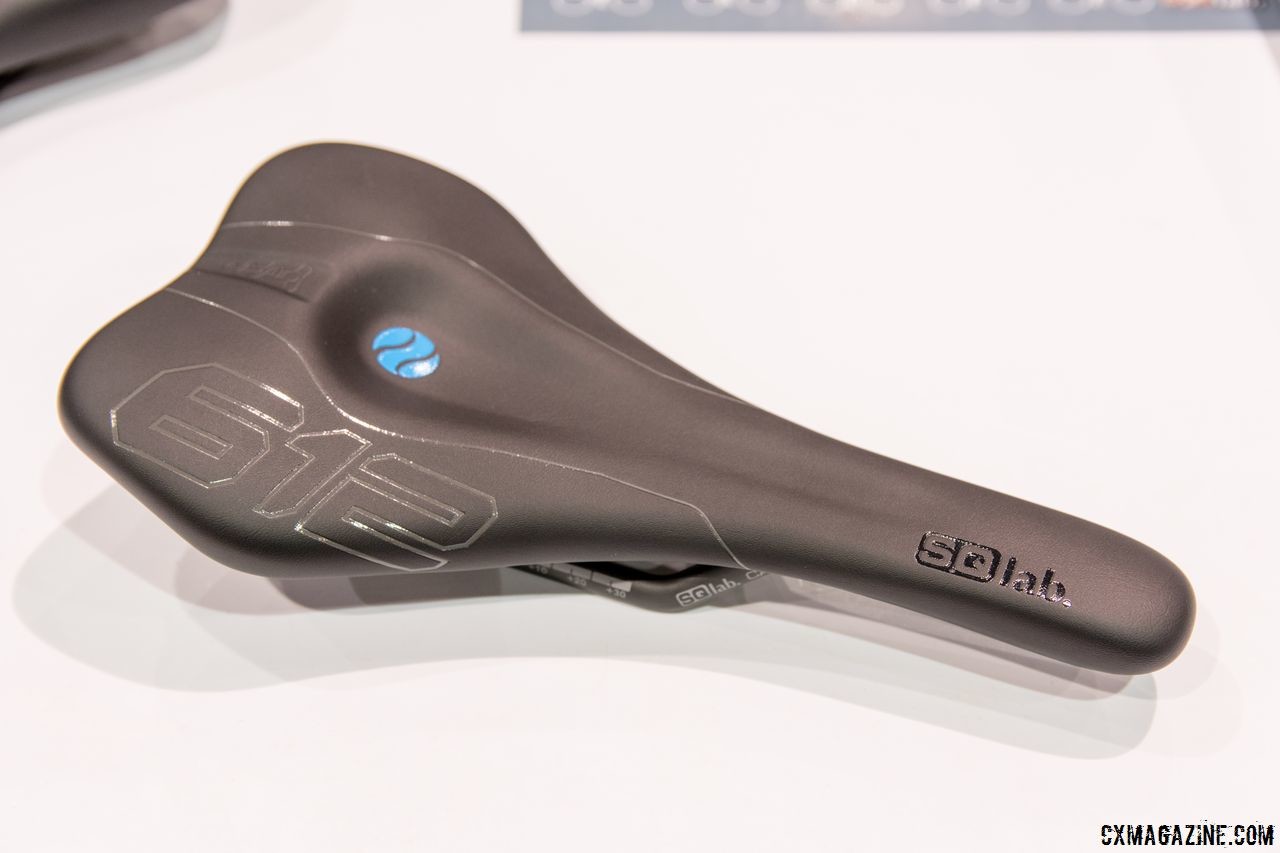 The SQ Lab 612 Ergowave Active carbon saddle. It has a claimed weight of 142 grams. 2018 Interbike Contact Point Product Round-Up. © C. Lee / Cyclocross Magazine