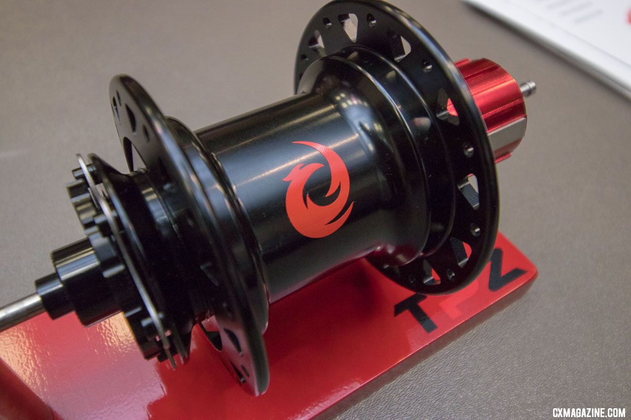 Two Point Zero's Phoenix modular hub could be your dream come true, or the solution to a problem that hasn't bothered you until now. 2018 Interbike new products. © Cyclocross Magazine