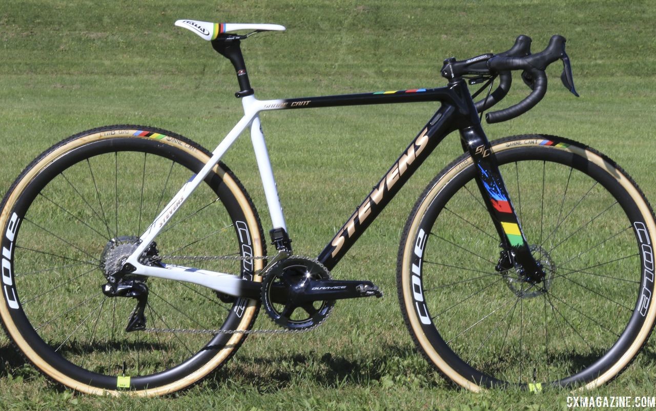 One of Sanne Cant's two 2018/19 Stevens Super Prestige bikes. © D. Mable / Cyclocross Magazine