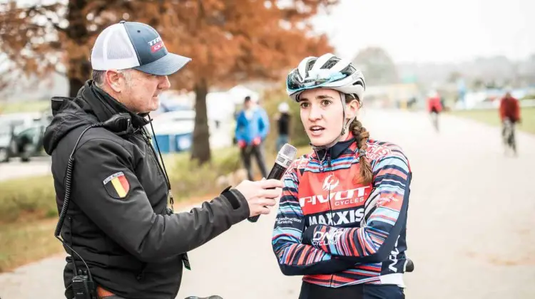 Sofia Gomez Villafane. 2018 Major Taylor Cross Cup Day 2. © Mike Almert, Action Images Indy