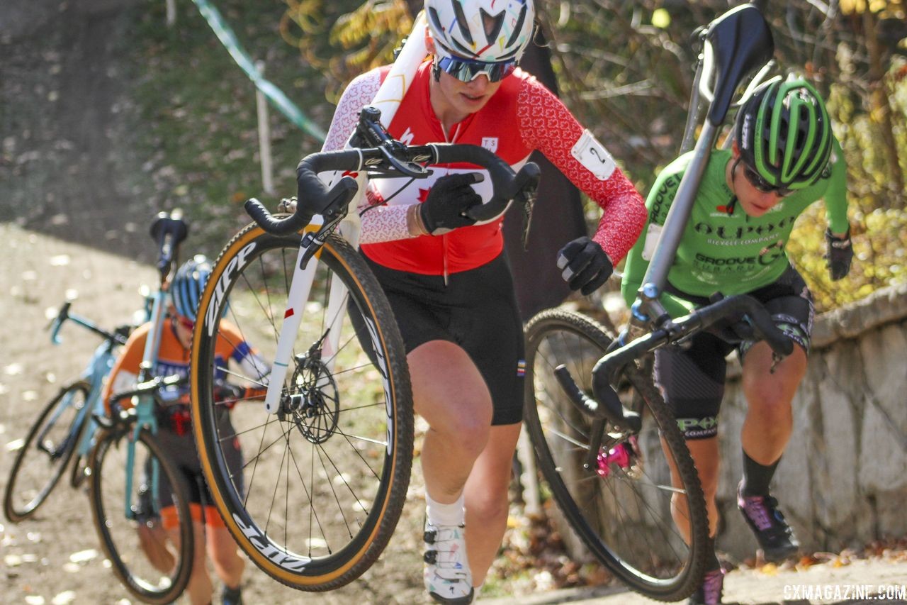 Ruby West is one of the Canadians who had a strong showing at Pan-Ams. 2018 Pan-American Cyclocross Championships, Midland, Ontario. © Z. Schuster / Cyclocross Magazine