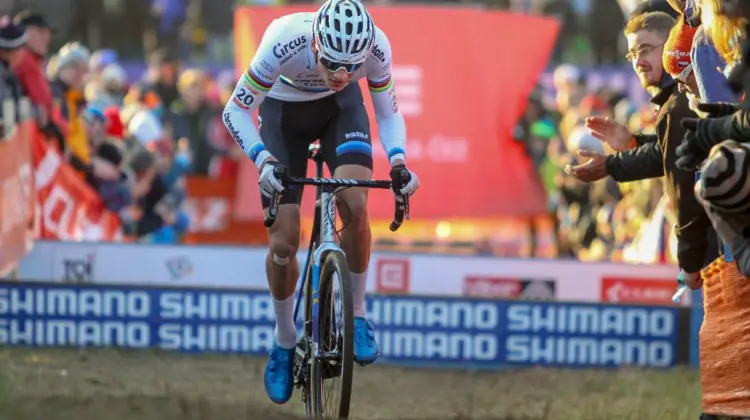 Van der Poel in control in Tabor. 2018 Tabor UCI Cyclocross World Cup, Elite Men. © Bart Hazen / Cyclocross Magazine