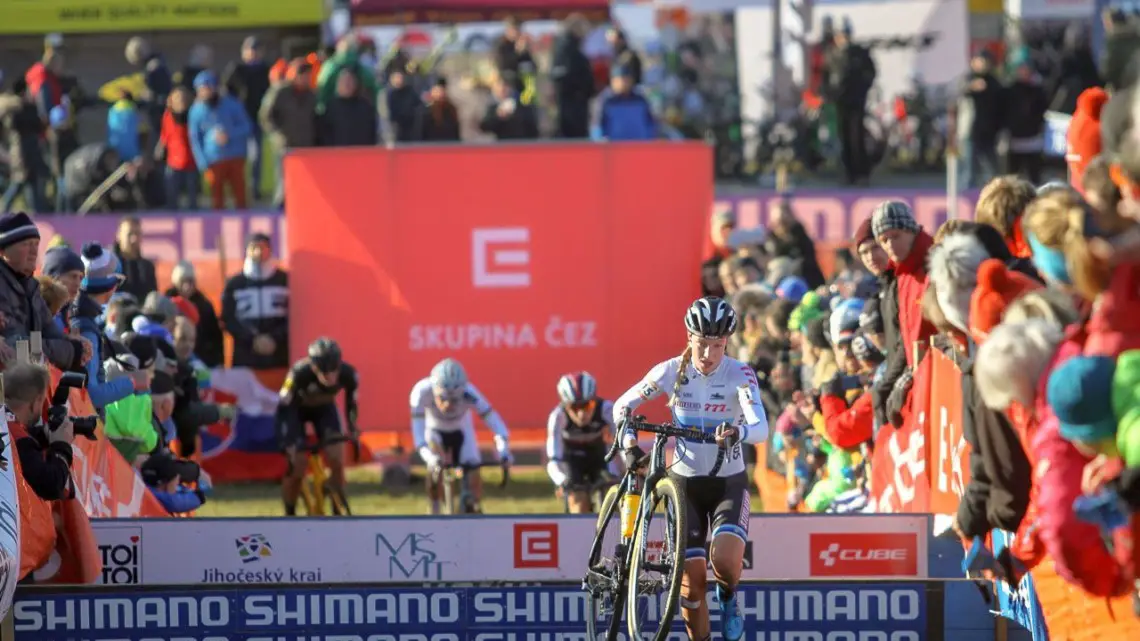 Worst on her way to a second place. 2018 Tabor UCI Cyclocross World Cup, Elite Women. © Bart Hazen / Cyclocross Magazine