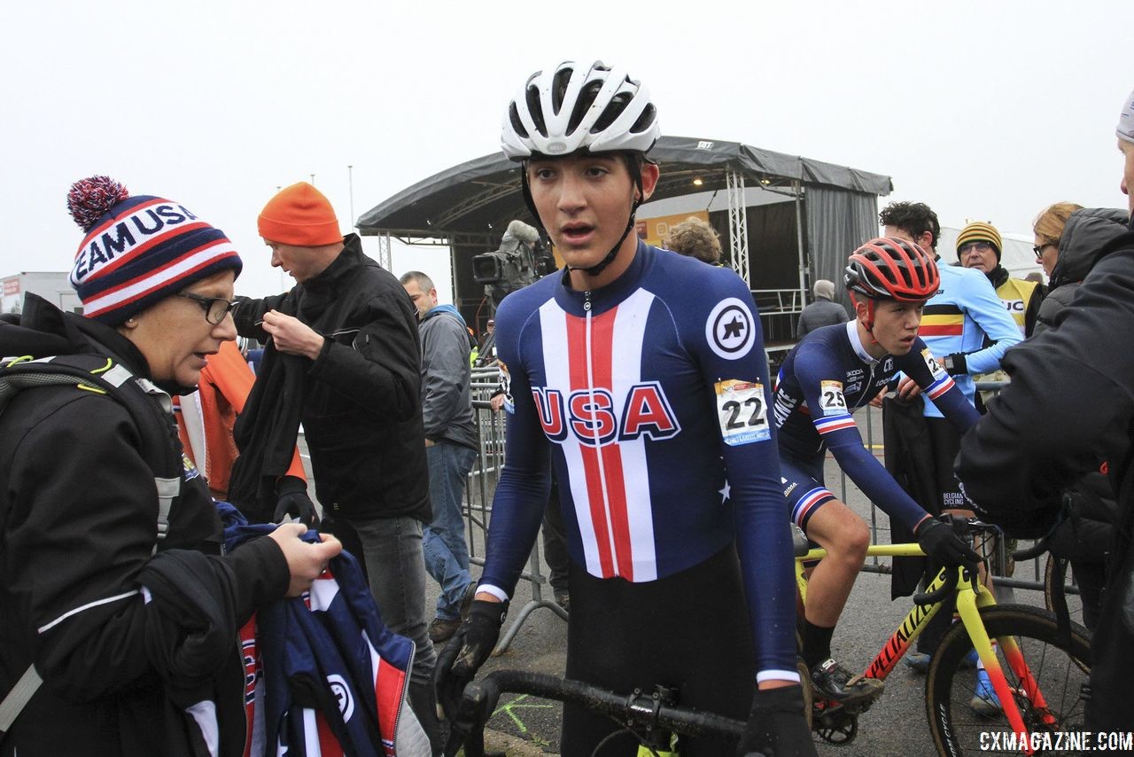 Jared Scott, post-race. 2018 World Cup Koksijde. © B. Hazen / Cyclocross Magazine