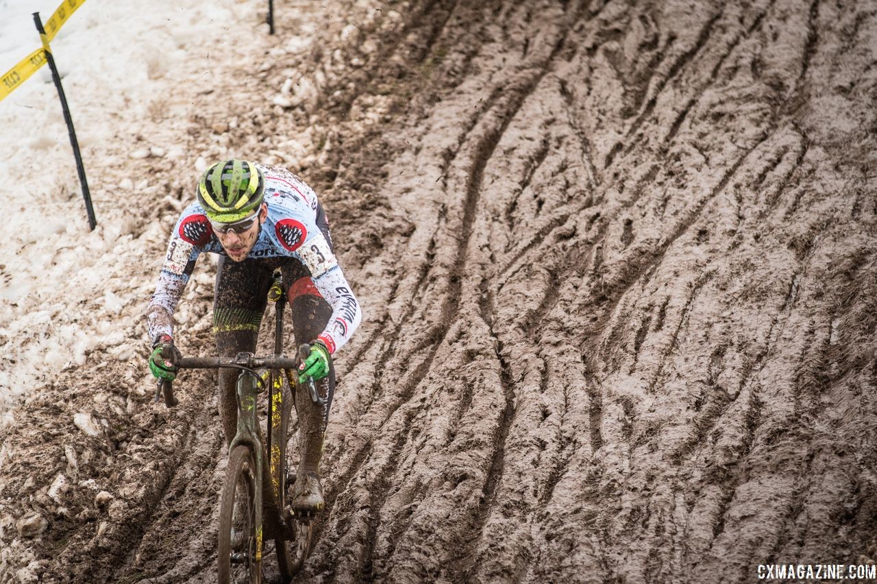 Curtis White has raced well in muddy conditions this year. Day 1 of the 2018 Supercross Cup. © Angelica Dixon