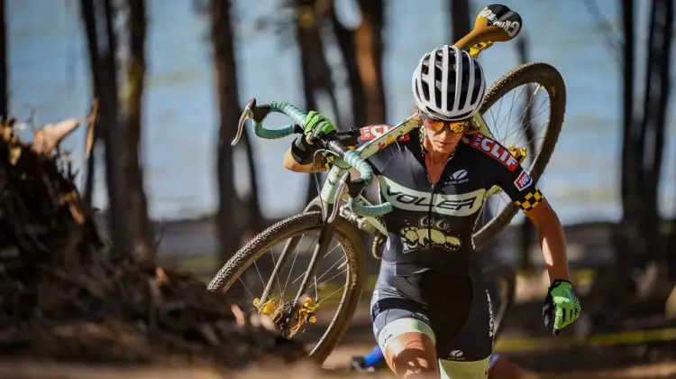 The Voler Rock Lobster team was well-represented. 2018 Coyote Point Cyclocross Race 1, San Mateo, California. © J. Vander Stucken / Cyclocross Magazine