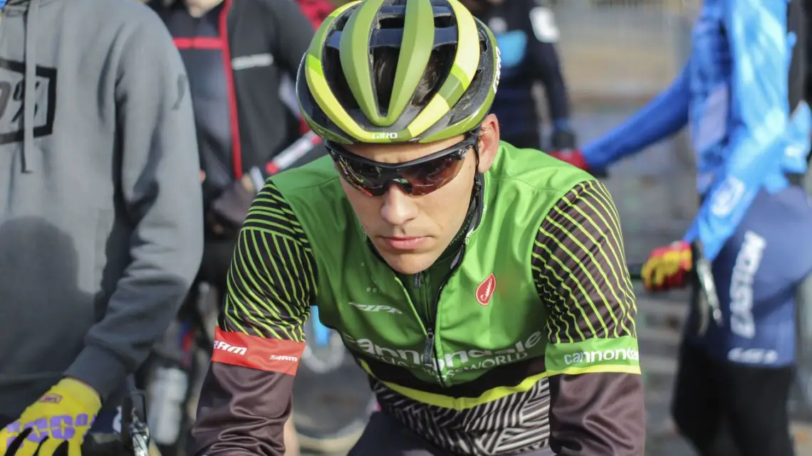 Curtis White and his Cannondale p/b CyclocrossWorld teammates are all on Vittoria tires this season. 2018 Pan-American Cyclocross Championships, Midland, Ontario. © Z. Schuster / Cyclocross Magazine