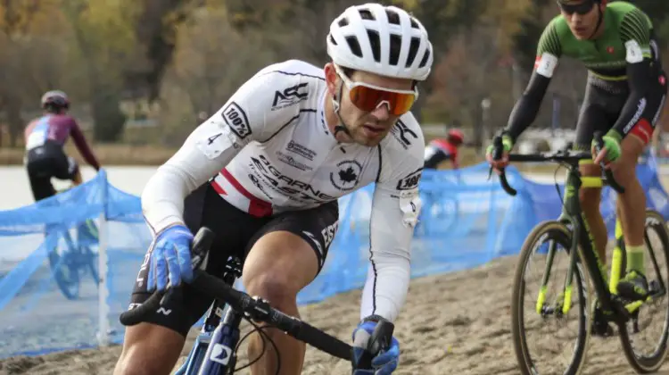 Michael van den Ham was one of the race's aggressors. 2018 Pan-American Cyclocross Championships, Midland, Ontario. © Z. Schuster / Cyclocross Magazine