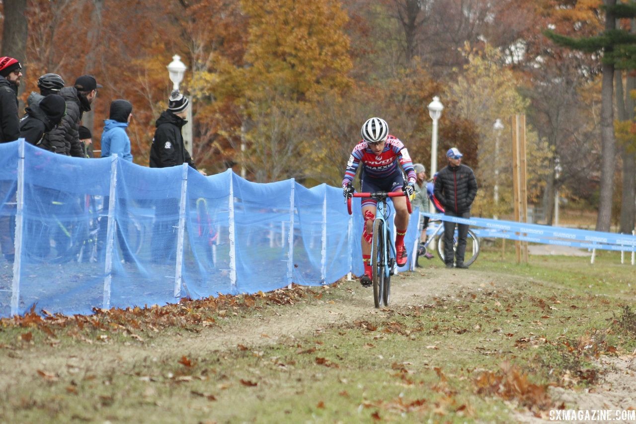 Courtenay McFadden finished fourth at Pan-Ams last year. 2018 Pan-American Cyclocross Championships, Midland, Ontario. © Z. Schuster / Cyclocross Magazine