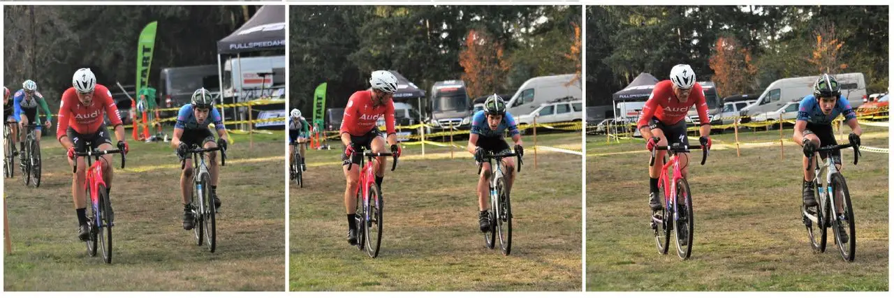 The Men's race came down to the line. photo: Robert Milligan