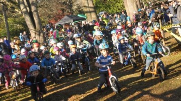 The kids' race had impressive turnout. 2018 MFG Cyclocross #6. © Robert Milligan