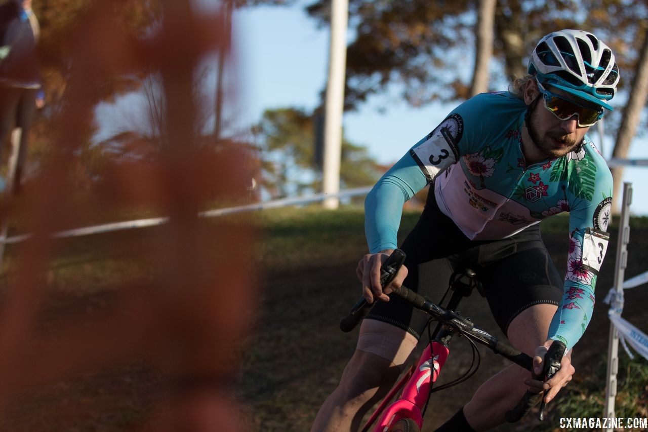 Scott Smith won out of a group of three on Sunday. 2018 Really Rad Festival of Cyclocross Day 2. © Angelica Dixon