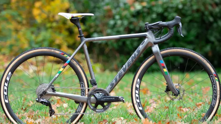 Sanne Cant's Stevens Super Prestige cyclocross bike. © A. Yee / Cyclocross Magazine