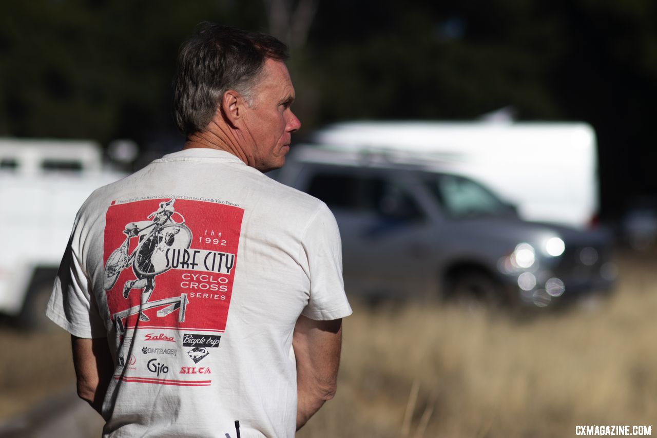 Jeff Clark has been involved with the Surf City series for a few years. 2018 Surf City p/w Rock Lobster. © A. Yee / Cyclocross Magazine