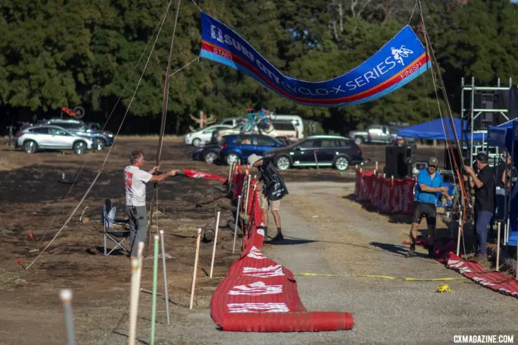 The banner is coming down for the season, but should be back and bigger in 2019. 2018 Surf City p/w Rock Lobster. © A. Yee / Cyclocross Magazine