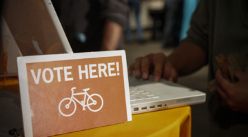 Have your say in a race that matters. Vote. photo: SF Bicycle Coalition